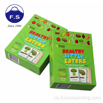 Tilpassede fasjonable barn Fruit Leaning Game Card Set